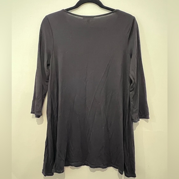 NWT black long top with cut out and mesh detail - Picture 8 of 9